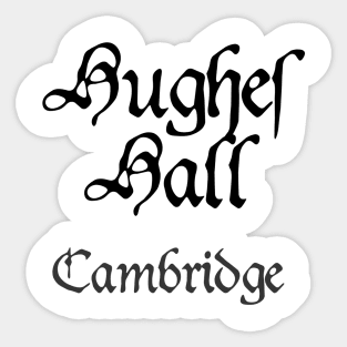 Cambridge Hughes Hall Medieval University Sticker